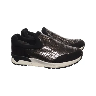 Chaussures d'été en toile (Noir, Argent) de Ecco