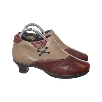 Bottes à talons (Beige, Rouge) de Remonte Dorndorf Cuir