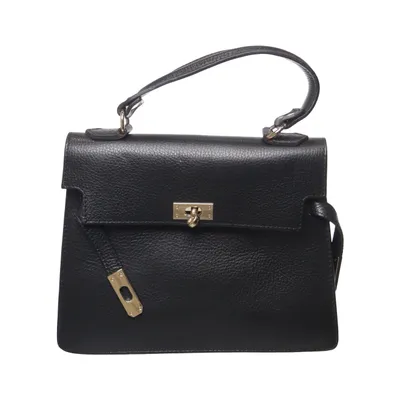 Handbag (Black) Leather