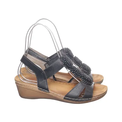 Chaussure compensées (Noir, Marron) de Inblu Cuir