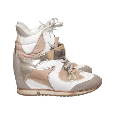 Wedges (White, Gold, Gray) from Elena Iachi Leather