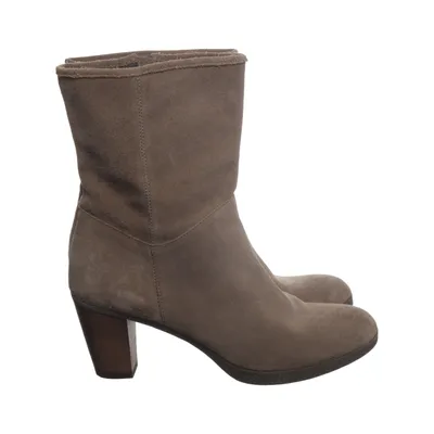 Heeled boots (Beige) from De Bijenkorf Leather