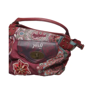 Skuldertaske (Rød, Flerfarvet) fra Desigual Polyester, Polyurethan