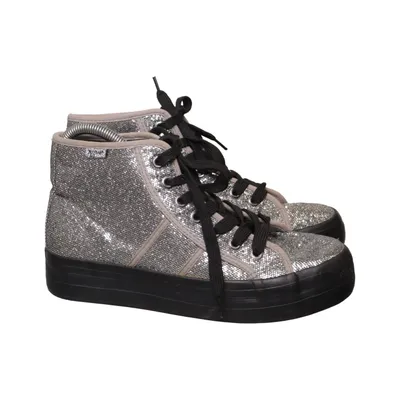 Bottes à lacets (Argent, Noir) de Refresh