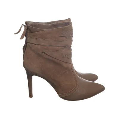 Heeled boots (Brown) from Bershka
