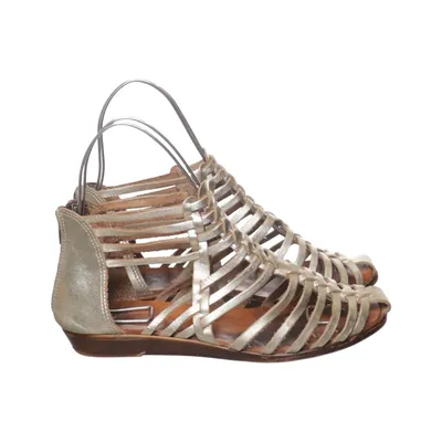 Gladiator-Sandalen (Gold) von College Leder