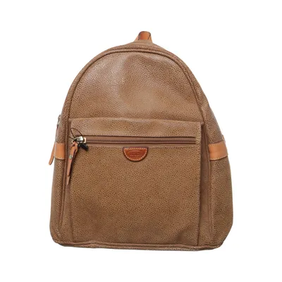 Backpack (Brown) from Brics Cotton, Polyester, Polyurethane, Viscose