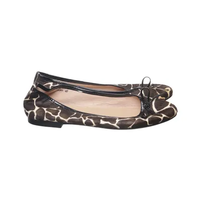 Ballet flats (Brown, Beige, Multicolored) from Si Leather