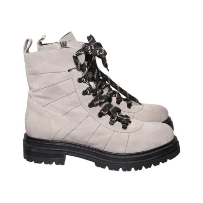 Laced boots (Gray, Black) from Laura Bellariva Leather