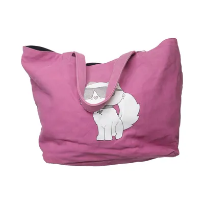 Handbag (Pink, Black) from Karl Lagerfeld Recycled cotton