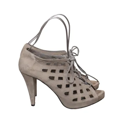 Laarzen met hak (Grijs) van Nilson Shoes