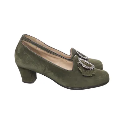 Pumps (Grön) från Exquisit Skinn