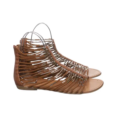 Sandales gladiateur (Marron, Argent) de ZigiSoho Cuir