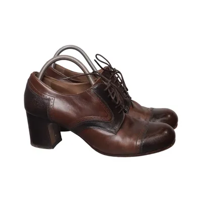Heeled boots (Brown) from Pantanetti Leather