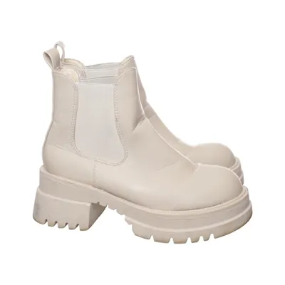 Chelsea boots (Beige) Læder