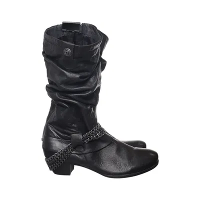 Stiefel (Schwarz) von Bugatti Leder