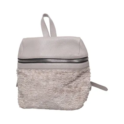 Rugzak (Shearling Backpack Taupe) van Kara Leer