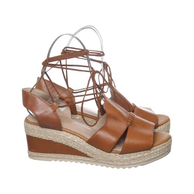 Wedges (Brown) from Jana Leather
