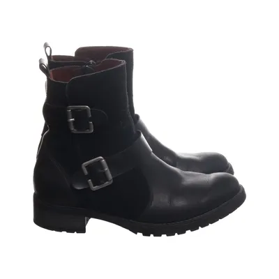 Ankle boots (Black) from Remonte Leather, Polyester