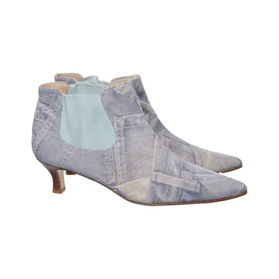 Bottines Chelsea (Bleu) de Beverly Feldman Cuir