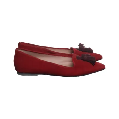 Ballet flats (Red) from Pretty Ballerinas Leather