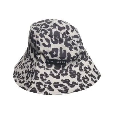 Bucket hat (Beige, Black) from Vivi Mari Cotton, Recycled polyester