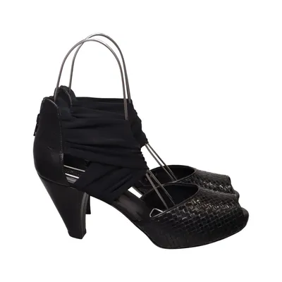 High heel sandals (Black) from Stephane Kélian Leather