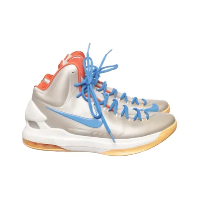 Basketball shoes (Gray, Blue, Orange) from Nike Basketball
