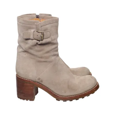 Laarzen met hak (Beige) van Free Lance Leer
