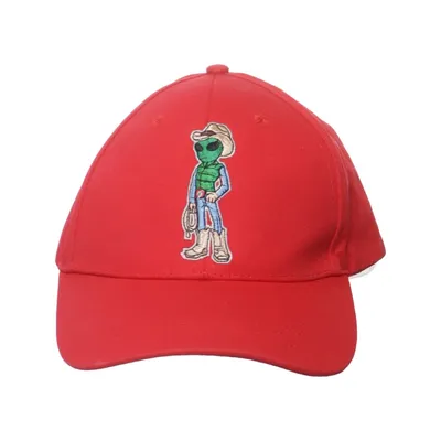 Baseballkasket (Rød) fra Alien Frens Bomuld, Polyester