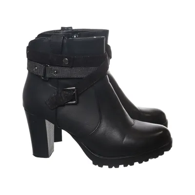 Heeled boots (Black) from Super Mode