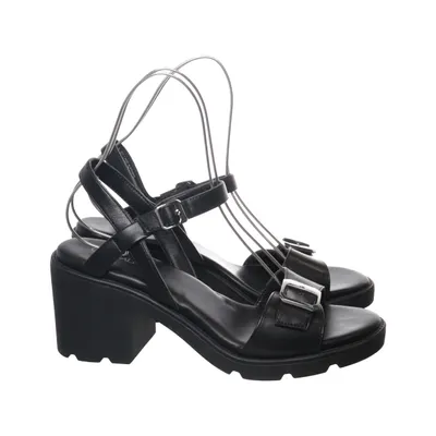 High heel sandals (Black) from Catwalk Leather