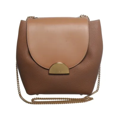 Shoulder-bag (Brown) from Polène Cotton, Leather