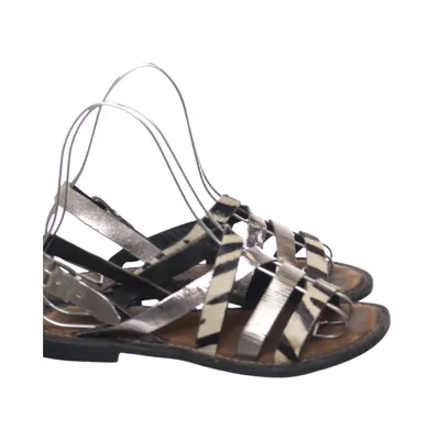 Sandals (Black, Silver, Multicolored) from Lazamani