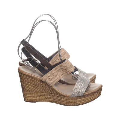 Chaussure compensées (Beige, Argent, Marron) de Vivian