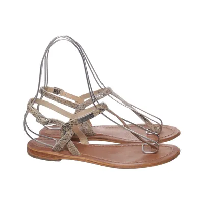 Sandales (Beige, Marron) de Les Tropeziennes Cuir