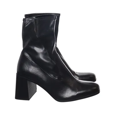 Heeled boots (Black) from Bershka
