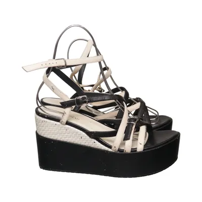 Chaussure compensées (Noir, Blanc) de Bruno Premi