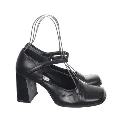 High heels (Black) from Fashion Line Leather