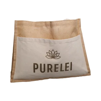 Tygpåse (Beige, Vit) från Purelei Bomull