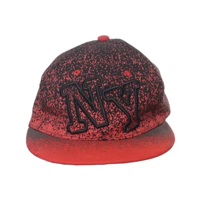 Casquette de baseball (Noir, Rouge) de Hip Hop Fashion Acrylique