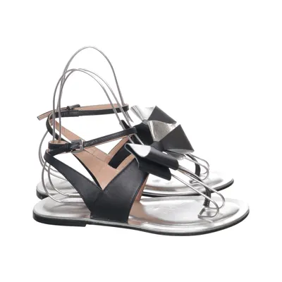 Sandaler (Silverfärgad, Svart) från Pollini Skinn