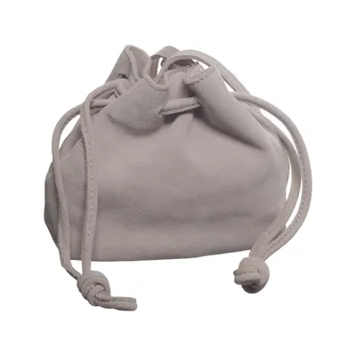 Handbag (Gray) from Bershka Cotton, Leather
