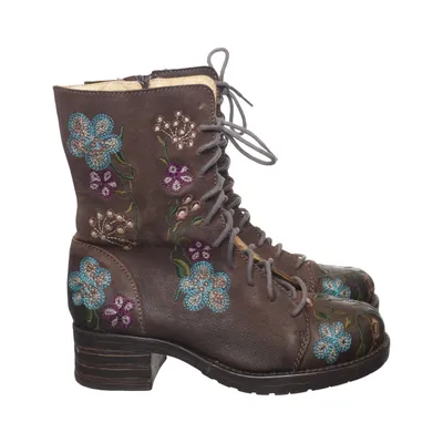 Laced boots (Brown, Multicolored) from Brako Leather