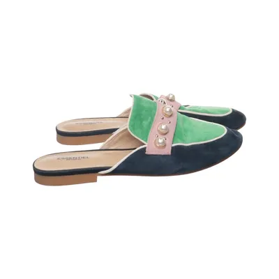 Pantoletten (Blau, Grün, Pink) von Essentiel Antwerp Leder