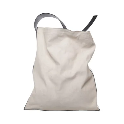 Axelremsväska (Beige, Svart) från Victoria Beckham x Mango Bomull, Skinn, Linne