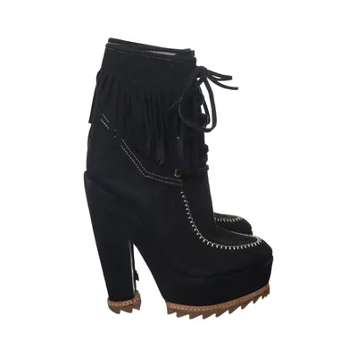 Bottes à talons (Noir) de Wunderkind Cuir