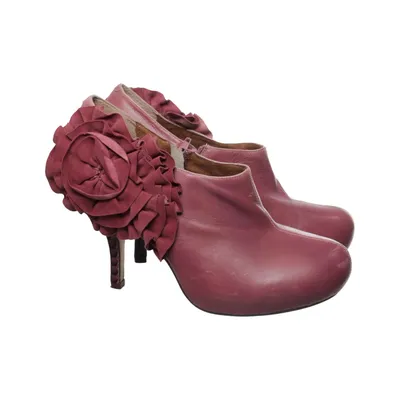 Heeled boots (Pink) from Poetic Licence Leather