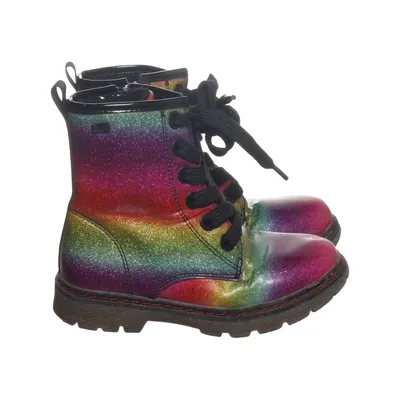 Laced boots (Multicolored) from DooDogs Leather