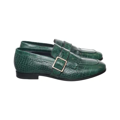 Loafers (Green) from Soeur Leather